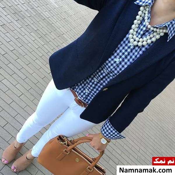 روش ست کردن لباس چهارخونه