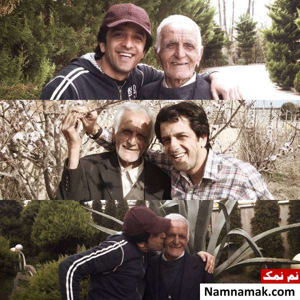 مجید یاسر در کنار پدرش