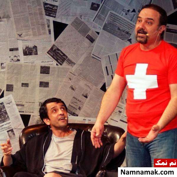 مجید یاسر در کنار برزو ارجمند