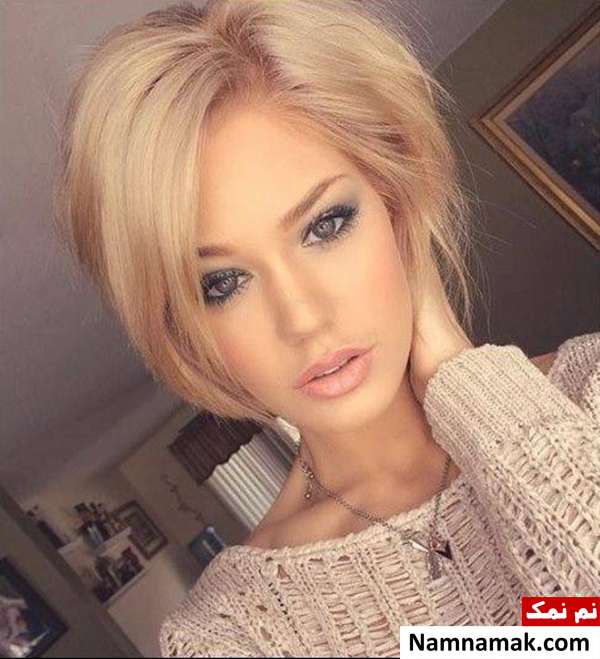 آرایش موی روشن آرایش با رنگ موی بلوند