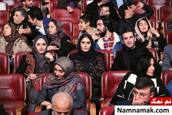هوتن شکیبا ، الناز شاکردوست و نرگس آبیار بازیگران در اختتامیه جشنواره فجر 97