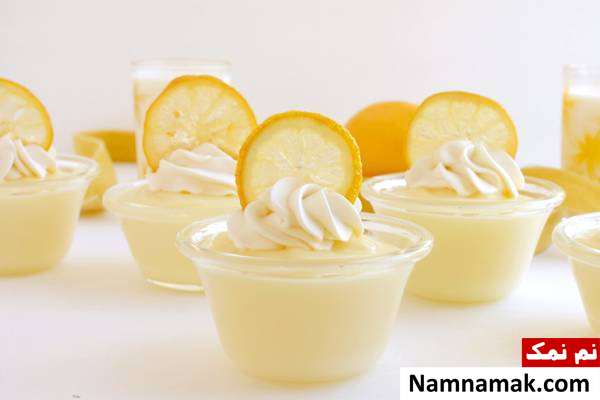 طرز تهیه پودینگ لیمو