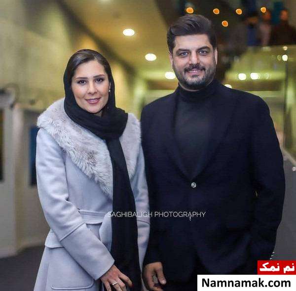 مدل پالتو همسر سام درخشانی در جشنواره فیلم فجر 97