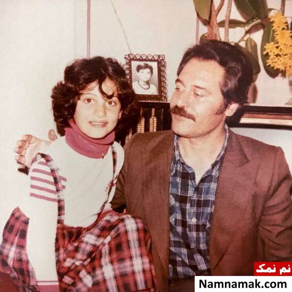 شبنم مقدمی در کنار پدرش
