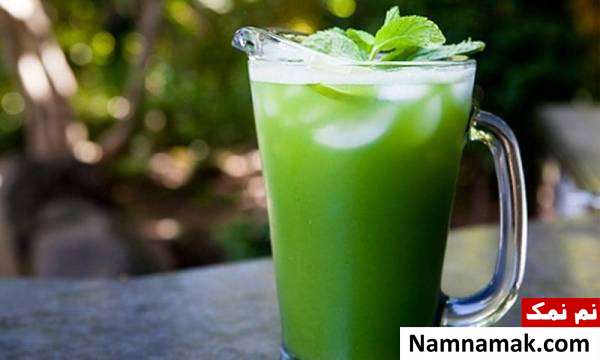 طرز تهیه عصاره خیار همراه با نعناع