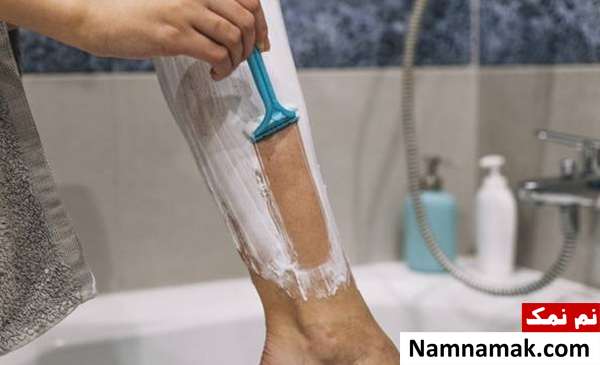 اصلاح پا شیو موهای پا