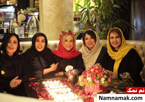 جشن تولد مرجانه گلچین با بازیگران