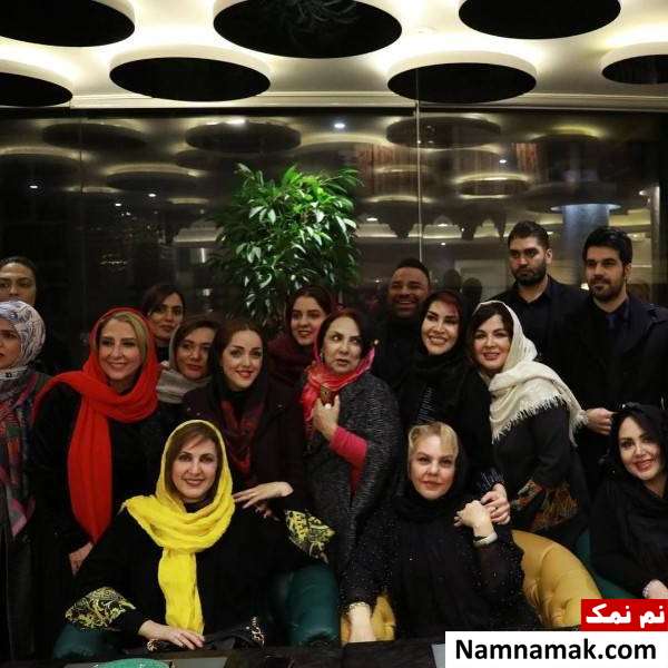 بازیگران و چهره ها در جشن تولد مرجانه گلچین
