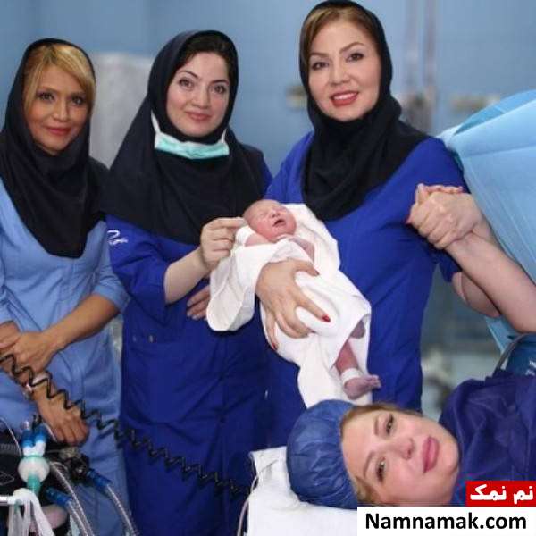نیوشا ضیغمی در لحظه تولد دخترش