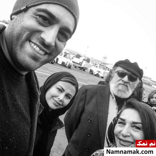 یاسمینا باهر و خانواده ارجمند یاسمینا باهر در کنار خانواده ارجمند