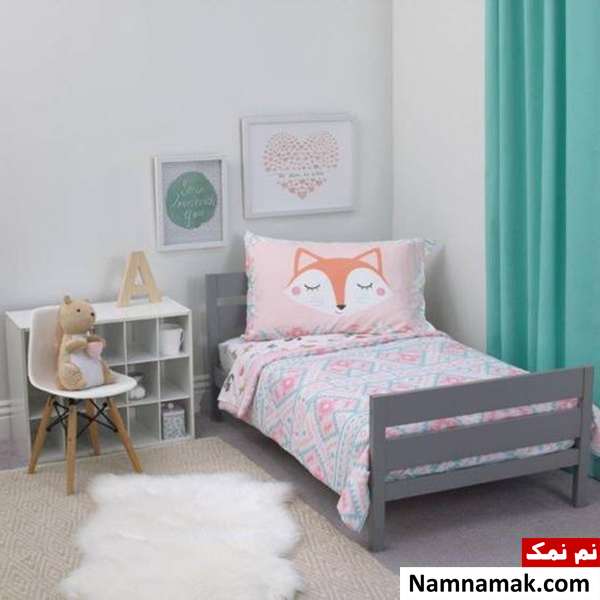 اتاق دخترانه بچه گانه ساده
