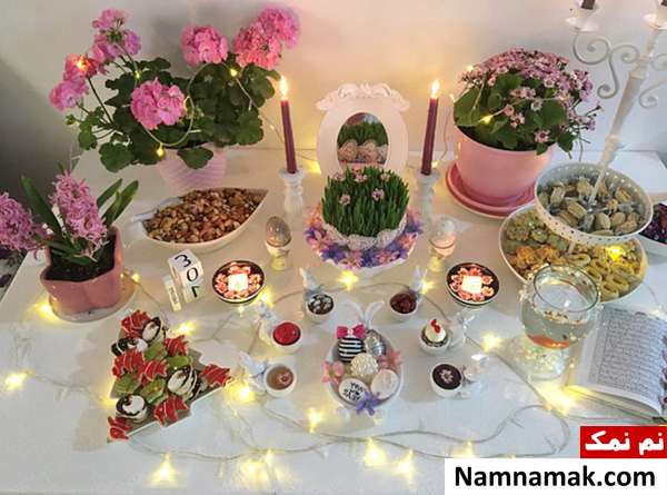 سفره هفت سین 98 زیباترین مدل های سفره هفت سین