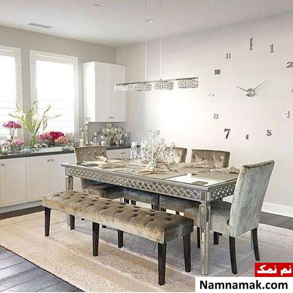 میز غذاخوری تاشو میز غذاخوری نیمکت دار