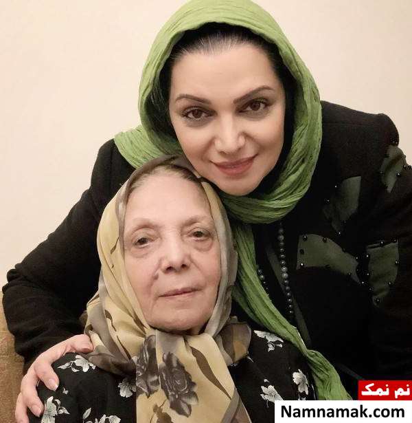 الهام پاوه نژاد در کنار مادرش عکسی از الهام پاوه نژاد و مادرش