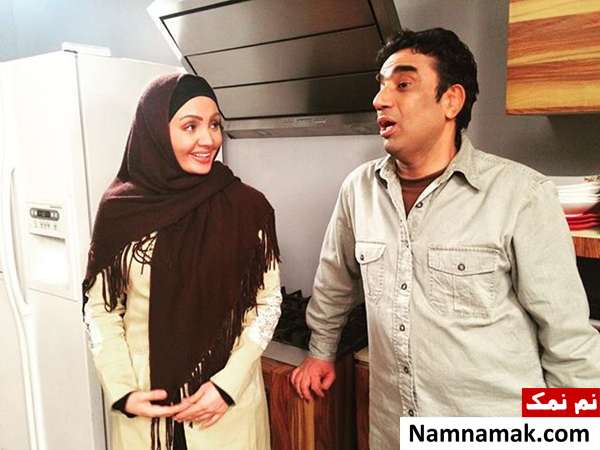 سارا احمدیان و نصرالله رادش در سریال چارسو