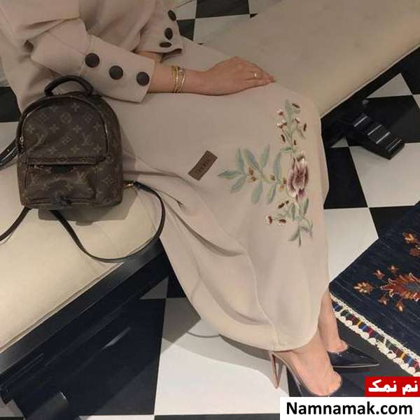 مانتو مجلسی بلند گلدوزی شده