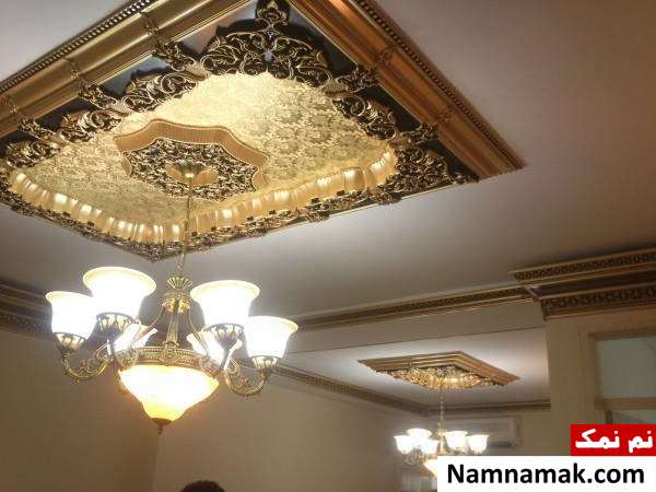 اصول انتخاب رنگ گچبری سقف پذیرایی