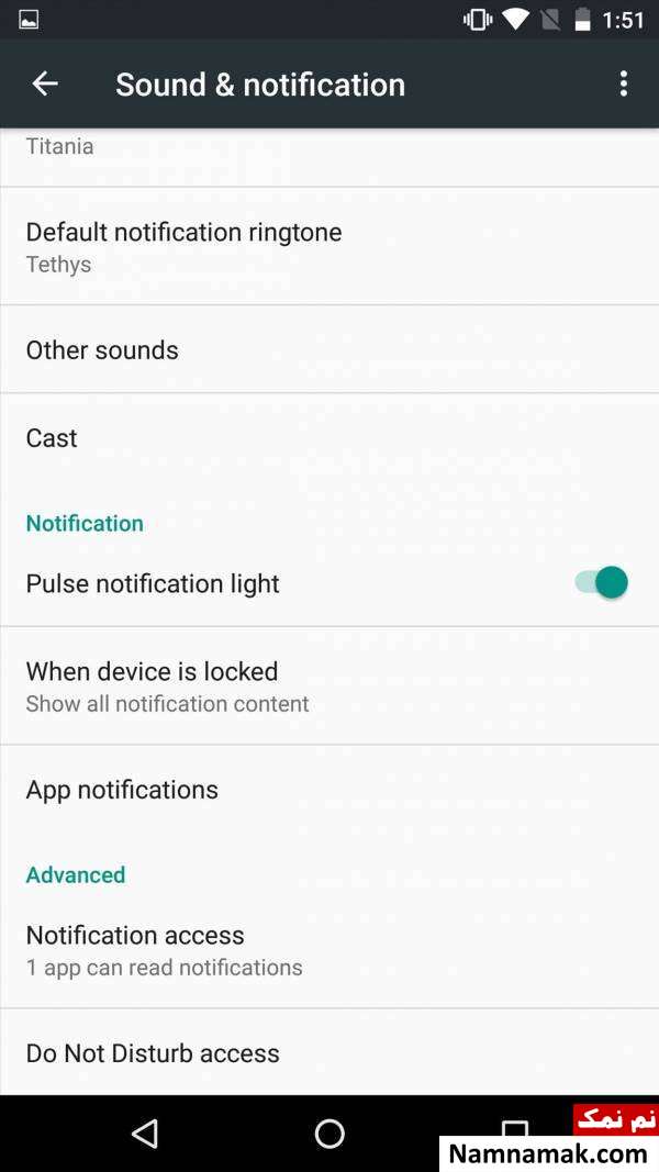 تغییر دادن رنگ led گوشی