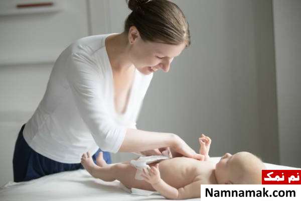 کار کردن طبیعی شکم نوزاد