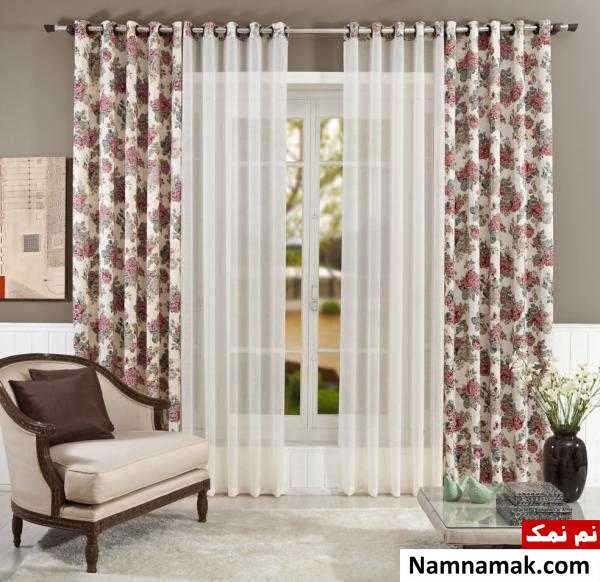 مدل پرده ساده با والان