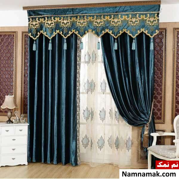 مدل پرده با والان مخمل