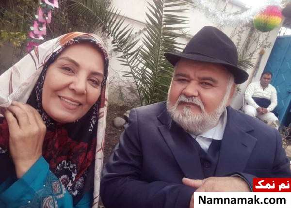 زهره حمیدی و اکبر عبدی زهره حمیدی و اکبر عبدی در سریال شش قهرمان و نصفی