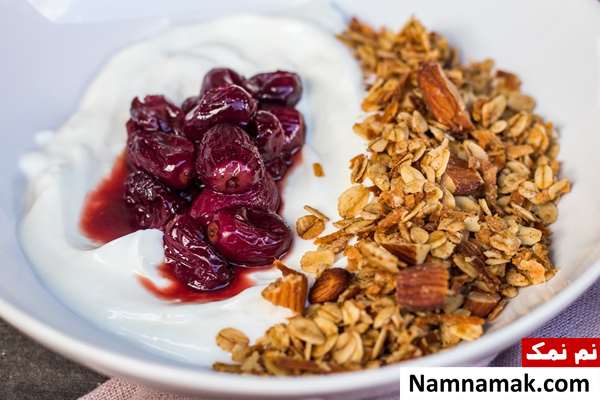 طرز تهیه آسان و خوشمزه گرانولا گرانولای وانیل بادام