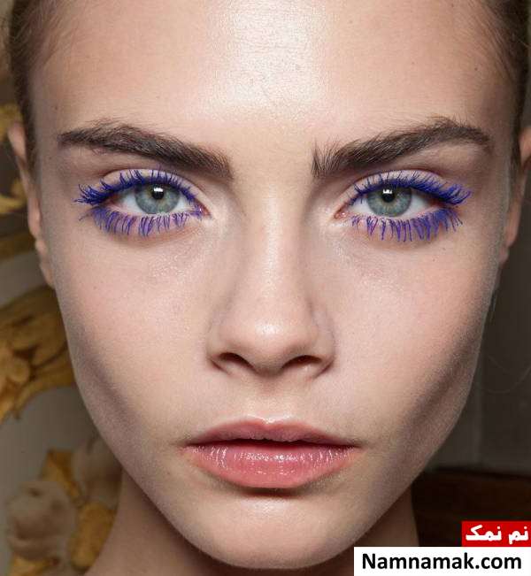 روش آرایش چشم با ریمل رنگی