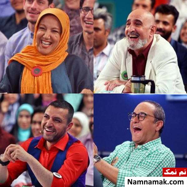 پانته آ بهرام و داوران خنداننده شو پانته آ بهرام مهمان خندوانه شد