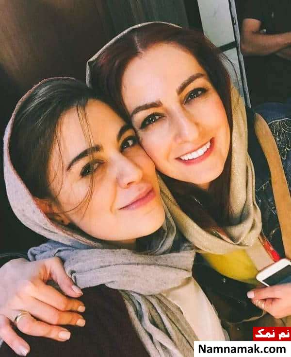 شیدا خلیق و شقایق دهقان عکسی از شیدا خلیق در کنار شقایق دهقان