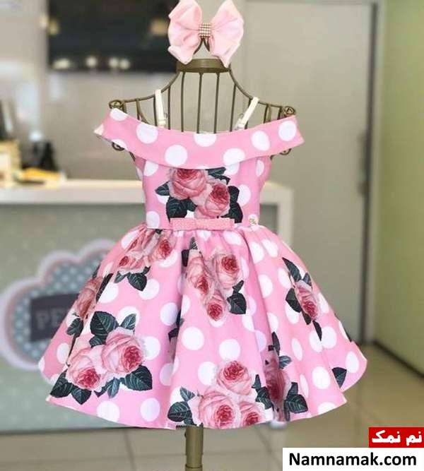 پیراهن گل گلی دخترانه بچه گانه