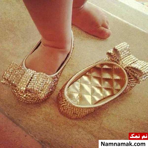 کفش نگین دار نوزادی