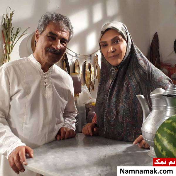 مینا نوروزی و جعفر دهقان مینا نوروزی و جعفر دهقان بازیگران بازی نقاب ها