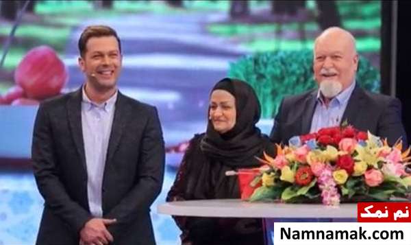 پژمان بازغی و پدر و مادرش پدر پژمان بازغی بازیگر فیلم ریحانه پارسا شد