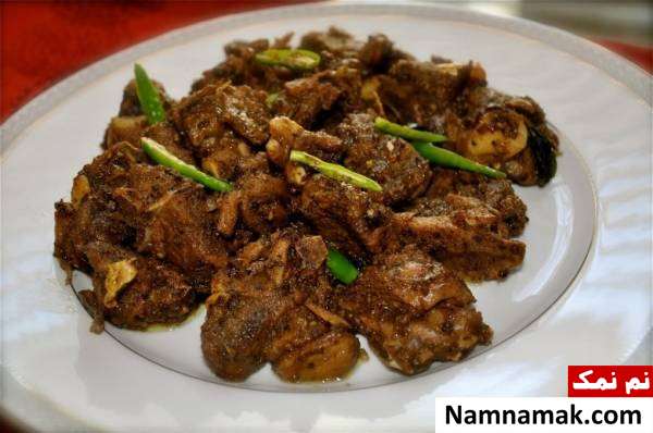 گوشت سرخ شده گوسفند