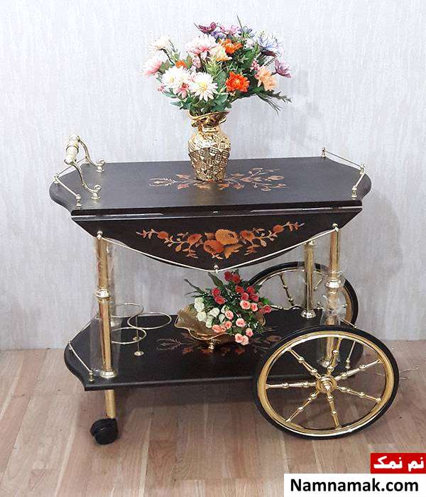 میز بار چرخدار شیک
