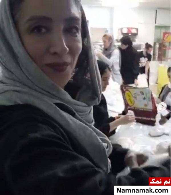 پانته آ پناهی ها امدادرسانی پانته آ پناهی ها در مناطق سیل زده گلستان