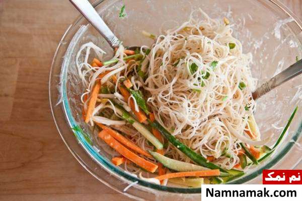 طرز تهیه سالاد نودل