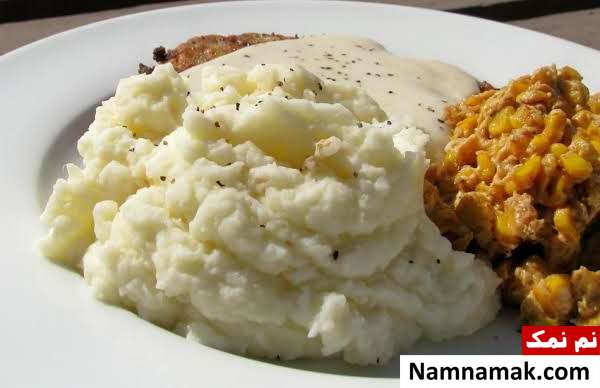 طرز تهیه پوره سیب زمینی تگزاسی