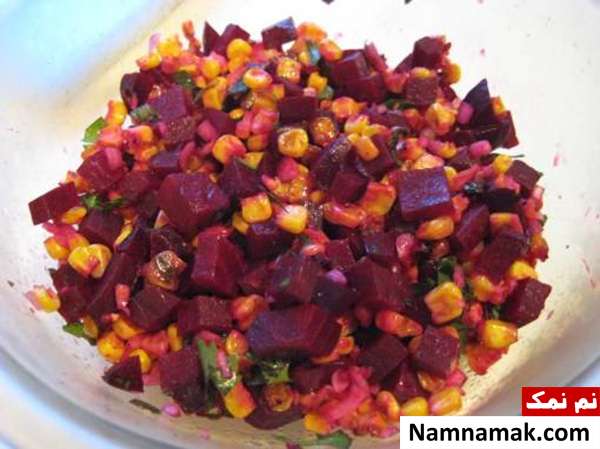 طرز تهیه سالاد ذرت با لبو