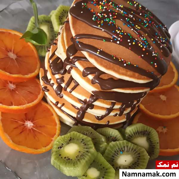 پنکیک پفکی بدون شیر