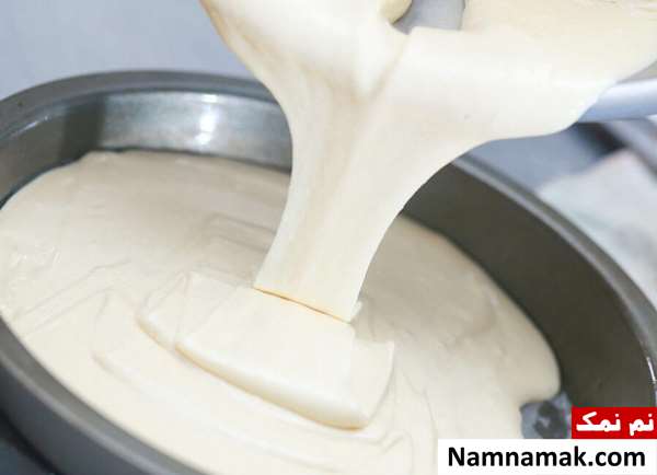 علت خمیر شدن وسط کیک