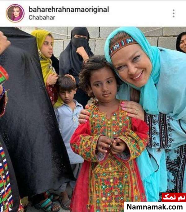 بهاره رهنما در چابهار تیپ بهاره رهنما در چابهار