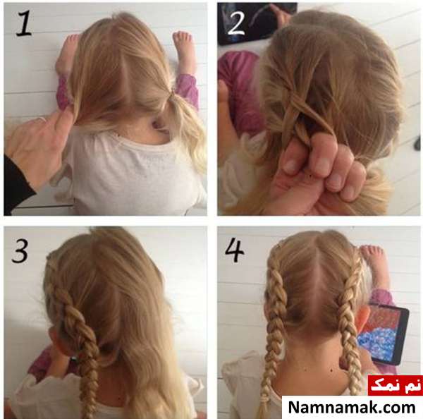 آموزش بافت مو با روبان