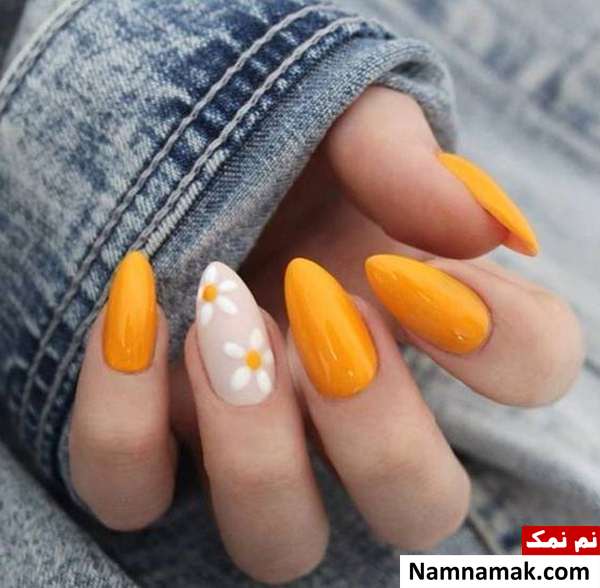 طراحی ناخن بهاری ساده 