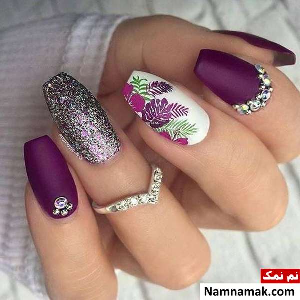 طراحی ناخن گلدار بهاری