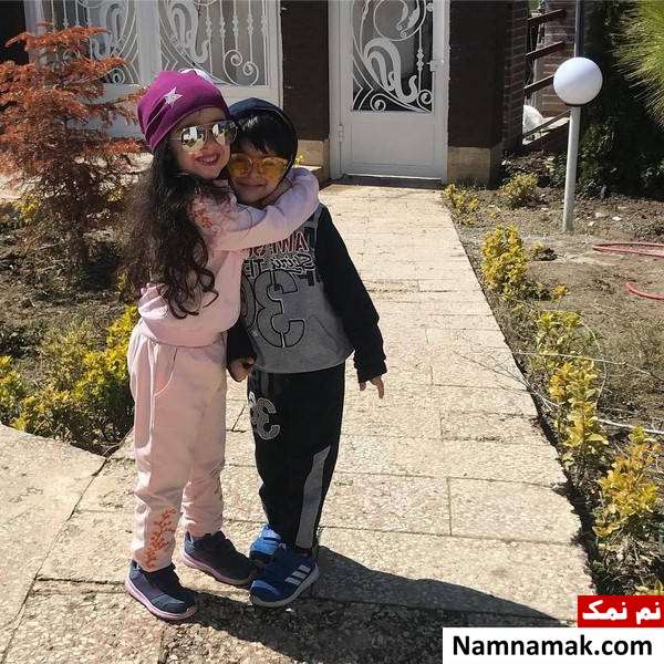حنا و آروین دوقلوهای مجید صالحی در کنار هم