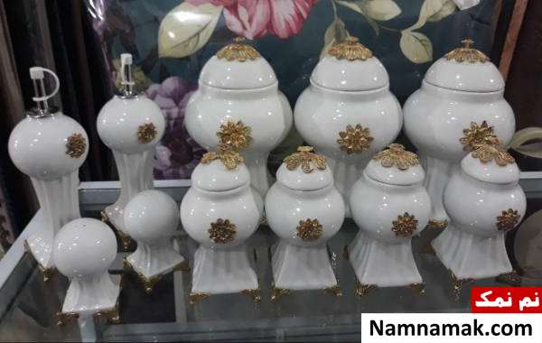 سرویس پاسماوری سفید طلایی