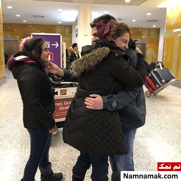 لادن طباطبایی لادن طباطبایی کنار دختر و پسرش