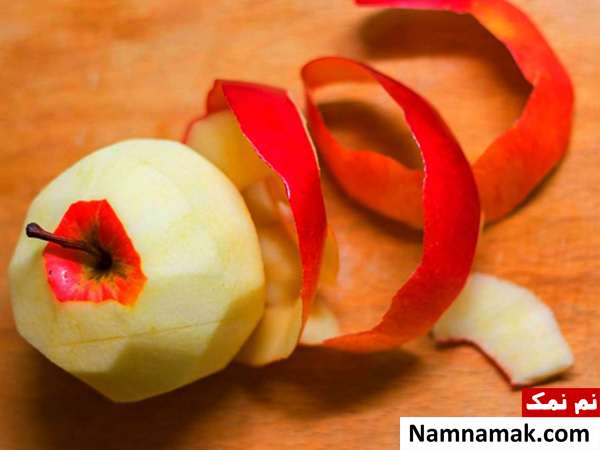 پوست سیب و لاغری خوردن پوست سیب برای چربی سوزی